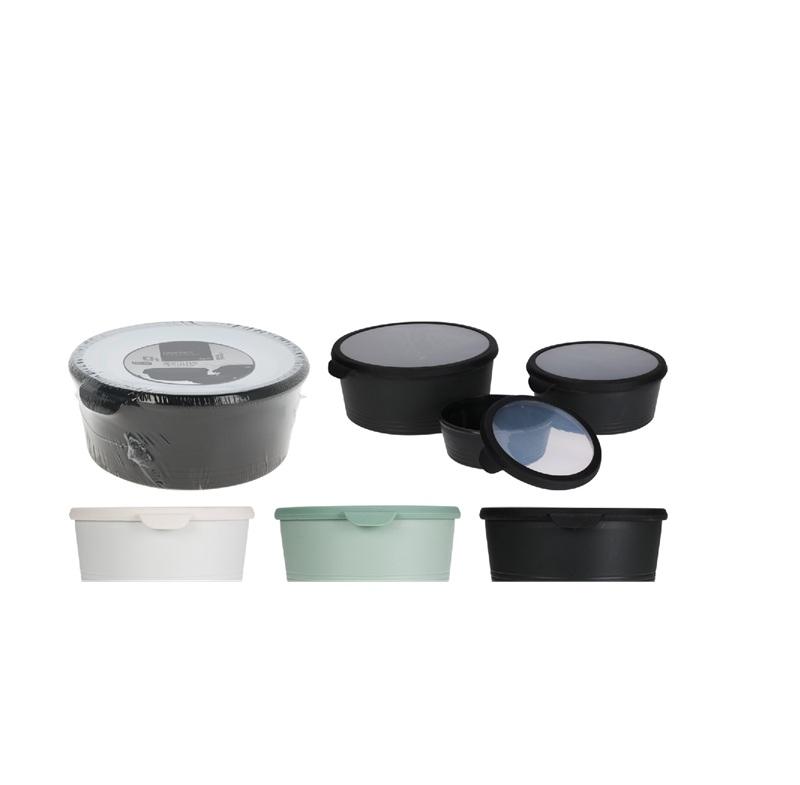 ΦΑΓΗΤΟΔΟΧΕΙΟ ΣΤΡΟΓΓΥΛΟ ΣΕΤ 3ΤΕΜ EXCELLENT HOUSEWARE