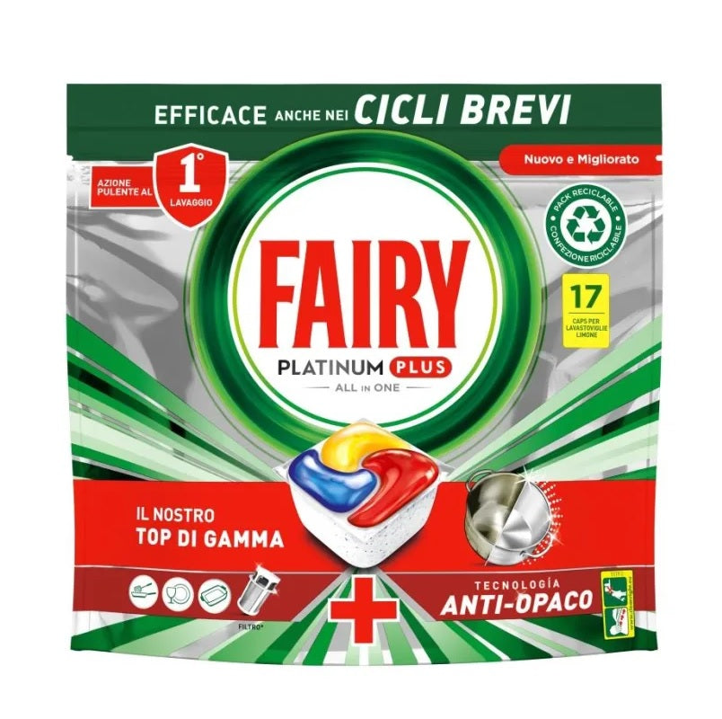 FAIRY ΤΑΜΠΛΕΤΕΣ ΠΛΥΝΤΗΡΙΟΥ ΠΙΑΤΩΝ 17ΤΕΜ PLATINUM PLUS