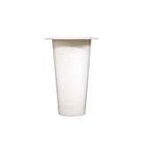 ΑΝΘΟΔΟΧΕΙΟ ΠΛΑΣΤΙΚΟ 7x19.5cm ΛΕΥΚΟ