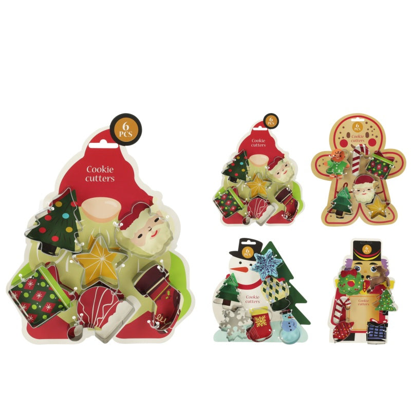 ΚΑΛΟΥΠΙΑ ΖΥΜΗΣ ΜΕΤΑΛΛΙΚΑ XMAS 6ΤΕΜ