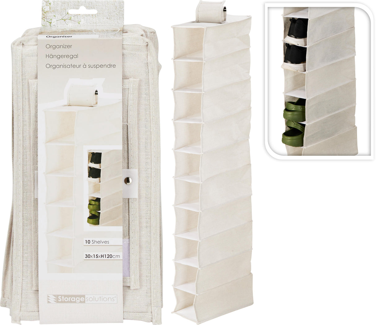 ΘΗΚΗ ΑΠΟΘΗΚΕΥΣΗΣ 10 ΘΕΣΕΩΝ 30x15x120cm STORAGE SOLUTIONS