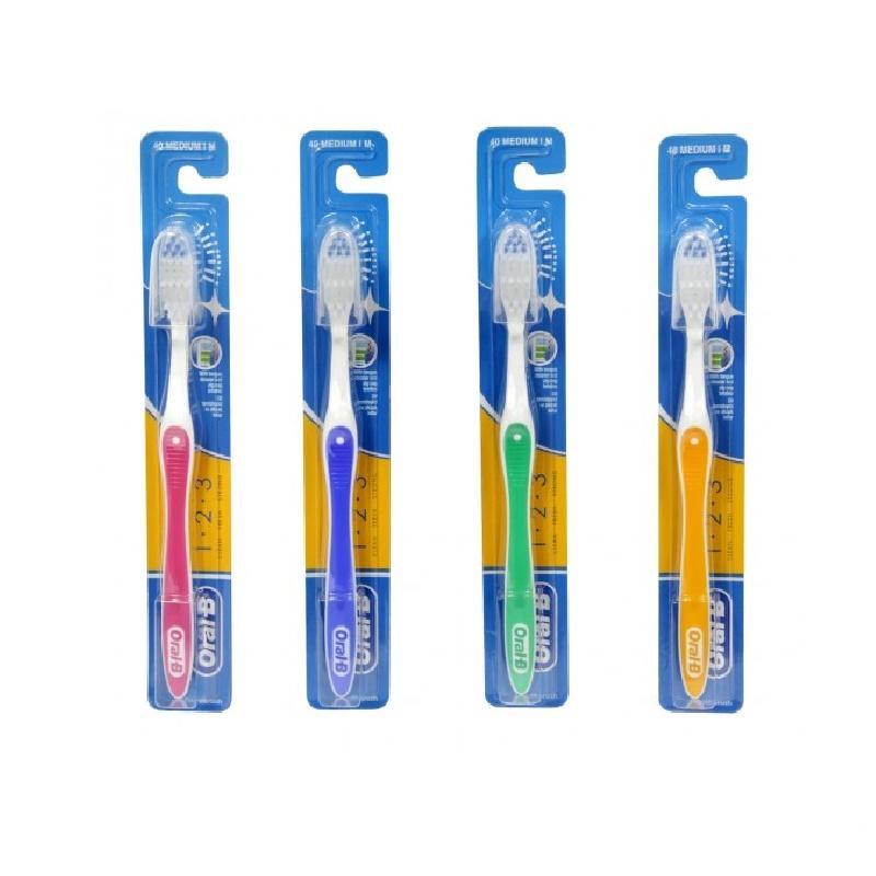 ORAL B ΟΔΟΝΤΟΒΟΥΡΤΣΑ 1-2-3 ΜΕ ΚΑΠΑΚΙ
