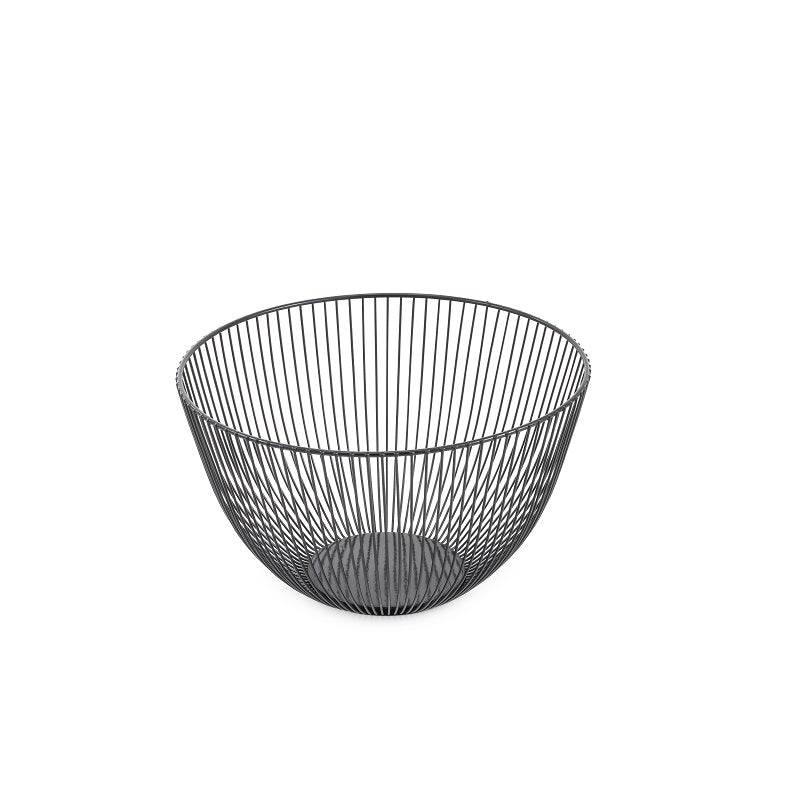 ΦΡΟΥΤΙΕΡΑ ΜΕΤΑΛΛΙΚΗ ΜΑΥΡΗ 24.5x14.5cm TNS
