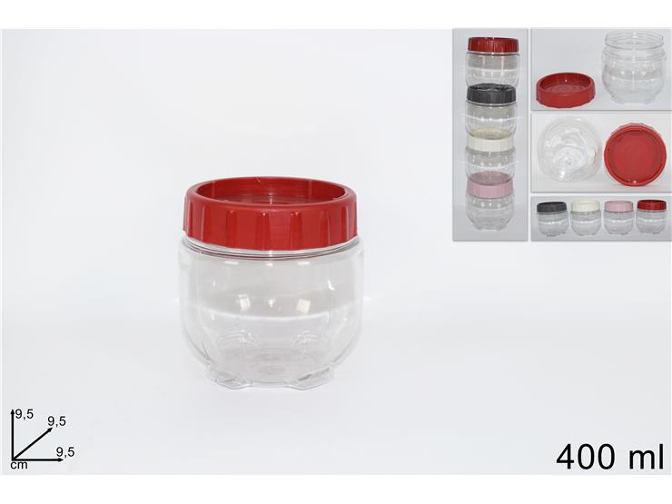 ΒΑΖΟ ΠΛΑΣΤΙΚΟ 400ml 9.5x9.5cm