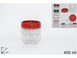 ΒΑΖΟ ΠΛΑΣΤΙΚΟ 400ml 9.5x9.5cm