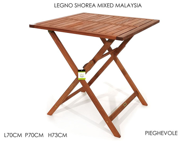 ΤΡΑΠΕΖΙ ΞΥΛΙΝΟ ΠΤΥΣΣΟΜΕΝΟ 70x70x73cm