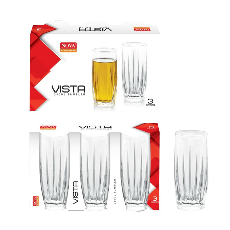 ΠΟΤΗΡΙΑ ΝΕΡΟΥ 3ΤΕΜ 280ml VISTA