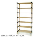 ΡΑΦΙΕΡΑ 7 ΘΕΣΕΩΝ BAMBOO 56x29x115cm 3IN1 WOODPINE