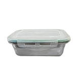 ΦΑΓΗΤΟΔΟΧΕΙΟ INOX 18/10 ΜΕ ΑΕΡΟΣΤΕΓΕΣ ΚΑΠΑΚΙ 1600ml 22x16x7cm