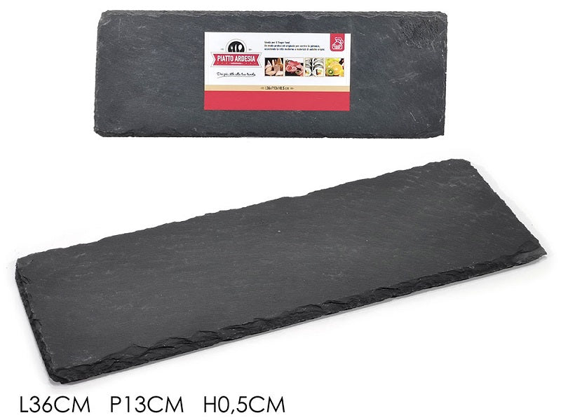 ΠΛΑΤΟ ΣΕΡΒΙΡΙΣΜΑΤΟΣ ΜΑΥΡΟ 36x13cm GUSTO CASA