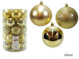 ΜΠΑΛΑ XMAS 25ΤΕΜ ΧΡΥΣΟ 6εκ