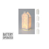 ΣΠΙΤΑΚΙ ΚΕΡΑΜΙΚΟ ΜΕ ΦΩΣ LED 12cm