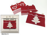 ΚΑΛΥΜΜΑ XMAS ΓΙΑ ΤΟΝ ΦΟΥΡΝΟ 48x34cm ΚΡΕΜΑΣΤΟ