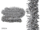 ΓΙΡΛΑΝΤΑ XMAS ΑΣΗΜΙ ΜΕΤΑΛΛΙΖΕ 270cm ZIG ZAG