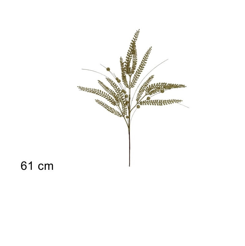 ΛΟΥΛΟΥΔΙ XMAS ΦΥΛΛΑ GLITTER 61cm