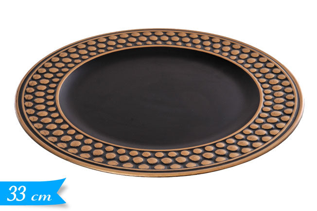 ΠΙΑΤΕΛΑ ΑΝΑΓΛΥΦΗ ΧΡΥΣΗ ΜΑΥΡΗ 33εκ ΠΛΑΣΤΙΚΗ