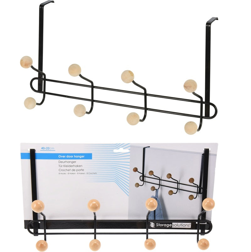 ΚΡΕΜΑΣΤΡΑ ΠΟΡΤΑΣ ΜΕΤΑΛΛΙΚΗ 8 ΘΕΣΕΩΝ 40x22cm STORAGE SOLUTIONS