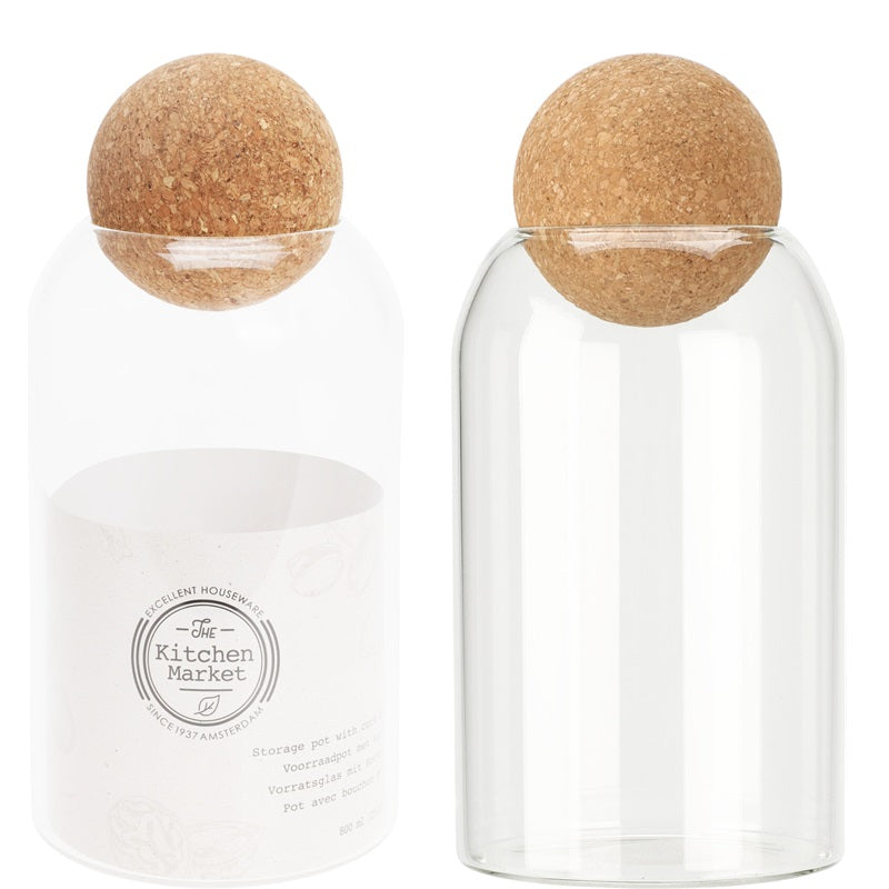 ΒΑΖΟ ΓΥΑΛΙΝΟ 800ml ΜΕ ΣΦΑΙΡΙΚΟ ΦΕΛΛΟ