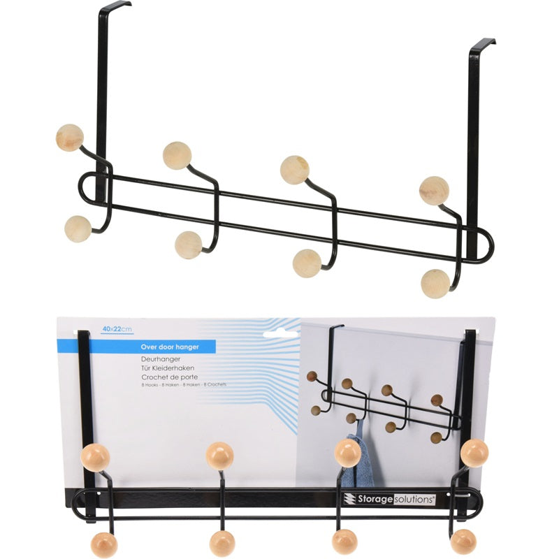 ΚΡΕΜΑΣΤΡΑ ΠΟΡΤΑΣ ΜΕΤΑΛΛΙΚΗ 6 ΘΕΣΕΩΝ 46.5x22x6cm STORAGE SOLUTIONS
