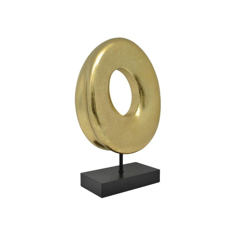 ΔΙΑΚΟΣΜΗΤΙΚΟ ΟΒΑΛ ΧΡΥΣΟ ΜΕ ΜΑΥΡΗ ΒΑΣΗ 18x7.5x28.5cm