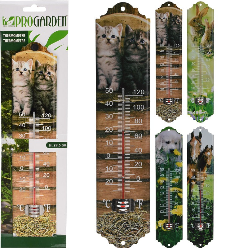 ΘΕΡΜΟΜΕΤΡΟ ΜΕ ΖΩΑΚΙΑ 29.5εκ PRO GARDEN