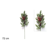 ΚΛΑΔΙ ΜΕ ΓΚΙ ΚΑΙ ΚΟΥΚΟΥΝΑΡΙ 72cm XMAS