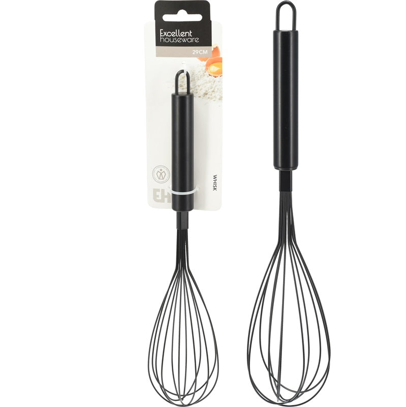 ΑΥΓΟΔΑΡΤΗΣ ΑΝΟΞΕΙΔΩΤΟΣ ΜΑΥΡΟΣ 29εκ EXCELLENT HOUSEWARE