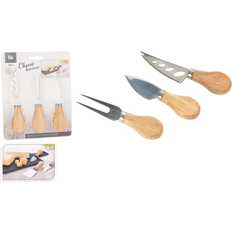 ΜΑΧΑΙΡΙ ΤΥΡΙΩΝ ΣΕΤ 3ΤΕΜ EXCELLENT HOUSEWARE