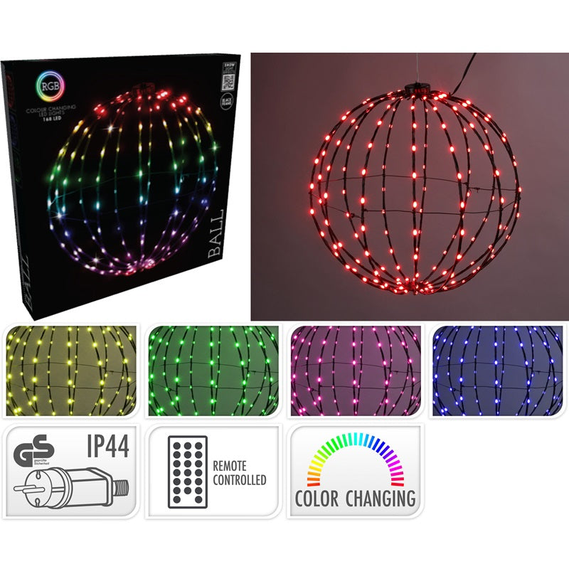 ΜΠΑΛΑ 168LED ΠΡΟΓΡ.ΜΑΥΡΟ.ΚΑΛ.ΧΡΩΜ.ΛΑΜΠ. 40cm