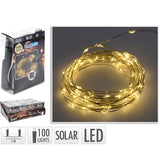 ΦΩΤΑΚΙΑ 100LED ΗΛΙΑΚΗΣ ΕΝΕΡΓΕΙΑΣ COPPER ΑΣΗΜ.ΚΑΛ.ΘΕΡΜΟ.ΛΑΜΠ. 5m