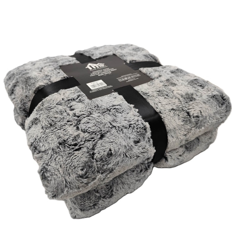 ΚΟΥΒΕΡΤΑ 160x220εκ ΓΟΥΝΑ SUPER SOFT ΠΡΟΒΑΤΑΚΙ ΓΚΡΙ TNS