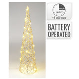 ΔΕΝΤΡΟ XMAS ΜΕ ΦΩΣ ΜΠΑΤΑΡΙΑΣ LED 16x60cm