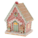 ΣΠΙΤΑΚΙ GINGERBREAD ΠΑΣΤΕΛ 19x15x25εκ ΜΕ ΦΩΣ ΠΟΛΥΡΕΖΙΝ