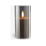 ΚΕΡΙ ΜΠΑΤΑΡΙΑΣ LED ΣΕ ΓΥΑΛΙ ΣΑΜΠΑΝΙ & ΓΚΡΙ 7.5x15cm