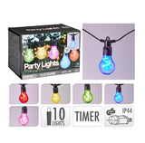 ΓΙΡΛΑΝΤΑ ΛΑΜΠΑΚΙΑ ΧΡΩΜΑΤΙΣΤΑ 10 BALLS 1 LED 60mm 9.5m