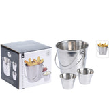 ΜΠΩΛ ΚΟΥΒΑΔΑΚΙ INOX 700ml ΣΕΤ ΜΕ 2 ΜΠΩΛΑΚΙΑ 80ml
