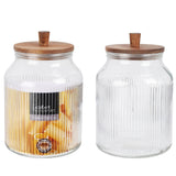ΒΑΖΟ ΓΥΑΛΙΝΟ ΔΙΑΦΑΝΟ ΜΕ ΞΥΛΙΝΟ ΚΑΠΑΚΙ 3100ml EXCELLENT HOUSEWARE