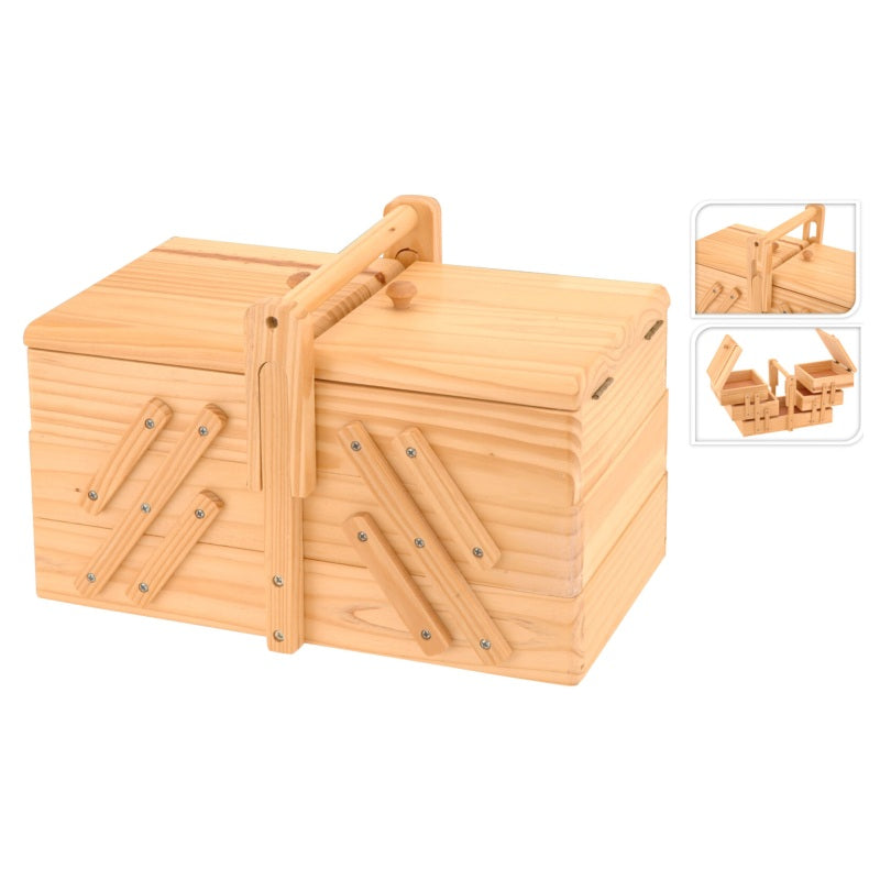 ΚΟΥΤΙ ΡΑΠΤΙΚΗΣ 30x15.5x15cm ΞΥΛΙΝΟ