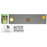 ΓΙΡΛΑΝΤΑ ΜΠΑΛΕΣ ΨΑΘΑ 6cm 12 LED ΜΕ ΔΙΑΦ.ΚΑΛΩΔΙΟ