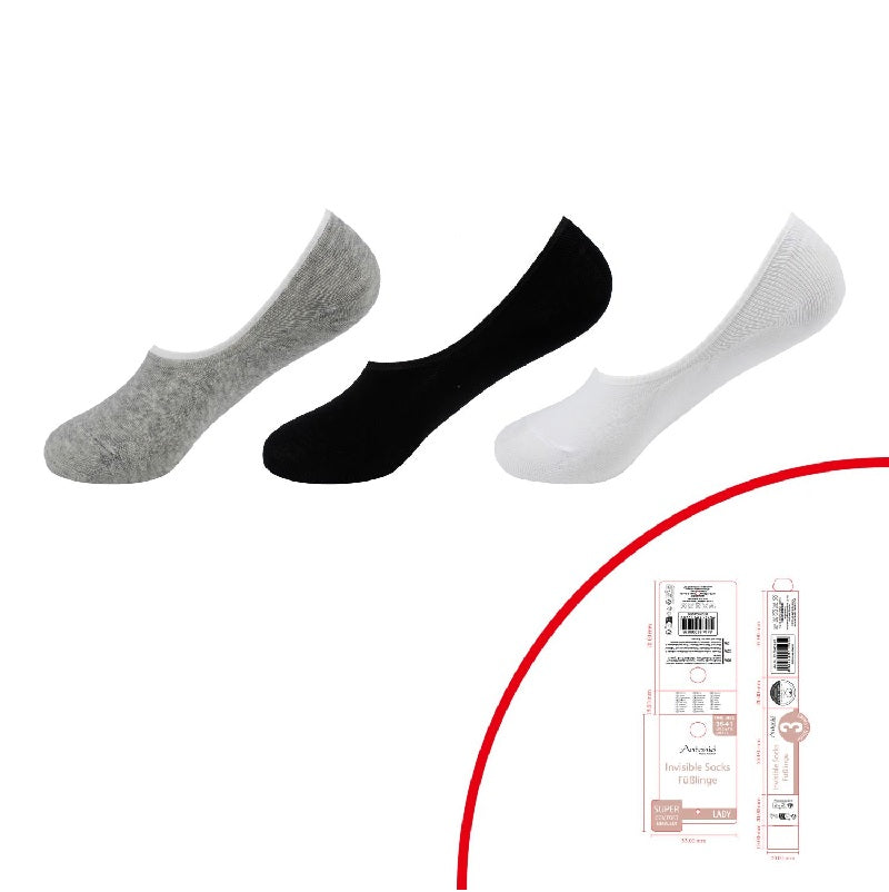 ΚΑΛΤΣΕΣ ΓΥΝΑΙΚΕΙΕΣ INVISIBLE 3 ΖΕΥΓΗ ΣΟΣΟΝΙΑ Νο36-41 ΑΝΤΟΝΙΟ