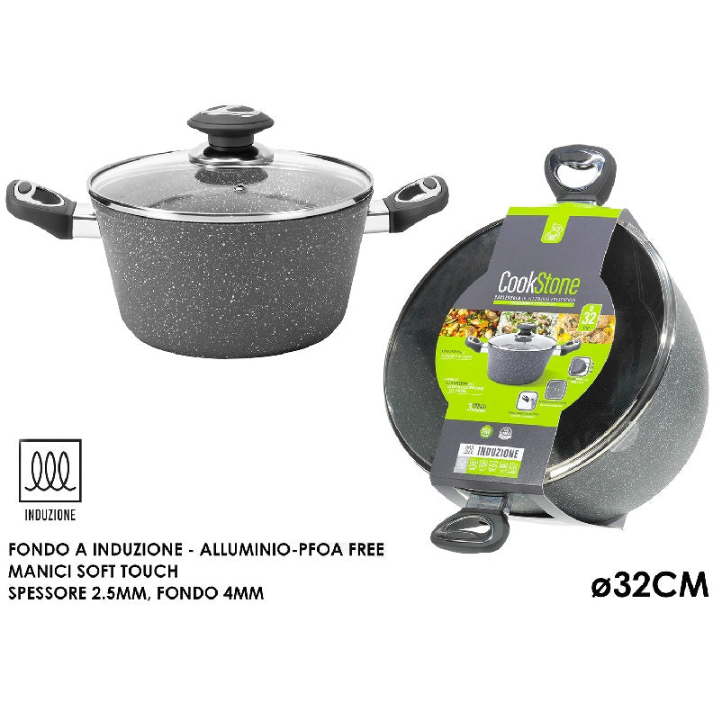 ΚΑΤΣΑΡΟΛΑ ΜΕ ΑΝΤΙΚΟΛΛΗΤΙΚΗ ΕΠΙΣΤΡΩΣΗ 32εκ COOKSTONE