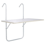 ΤΡΑΠΕΖΙ ΚΡΕΜΑΣΤΟ ΜΠΑΛΚΟΝΙΟΥ ΛΕΥΚΟ 60x40x74cm ANKOR