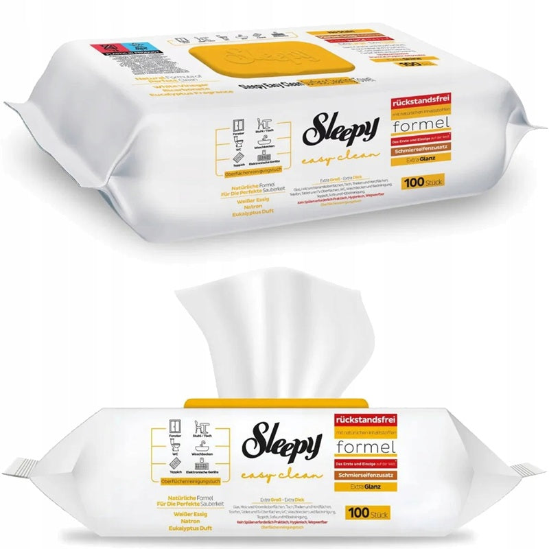 ΥΓΡΟΜΑΝΤΗΛΑ ΕΠΙΦΑΝΕΙΩΝ SLEEPY EASY CLEAN 100ΤΕΜ HERBAL SOAP