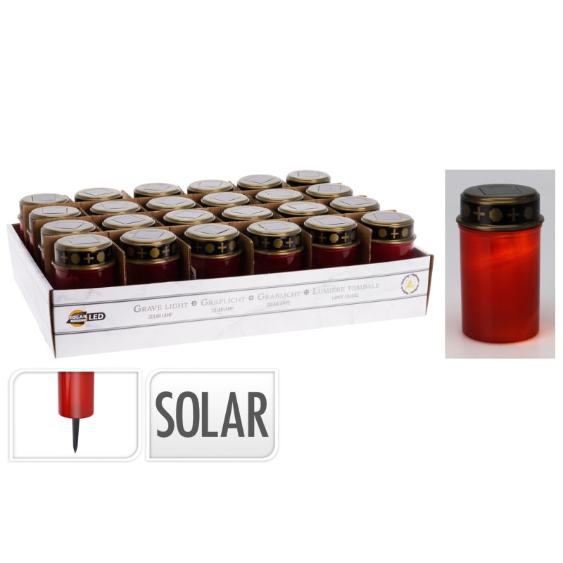 ΚΕΡΙ ΜΝΗΜΑΤΩΝ ΚΟΚΚΙΝΟ LED ΗΛΙΑΚΗΣ ΕΝΕΡΓΕΙΑΣ