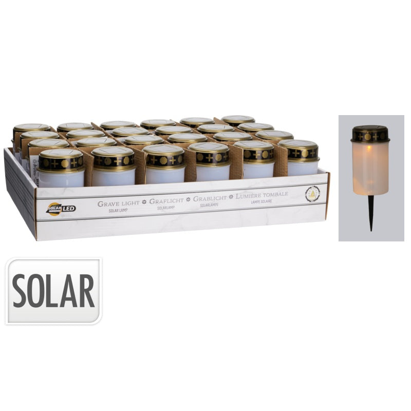 ΚΕΡΙ ΜΝΗΜΑΤΩΝ ΛΕΥΚΟ LED ΗΛΙΑΚΗΣ ΕΝΕΡΓΕΙΑΣ