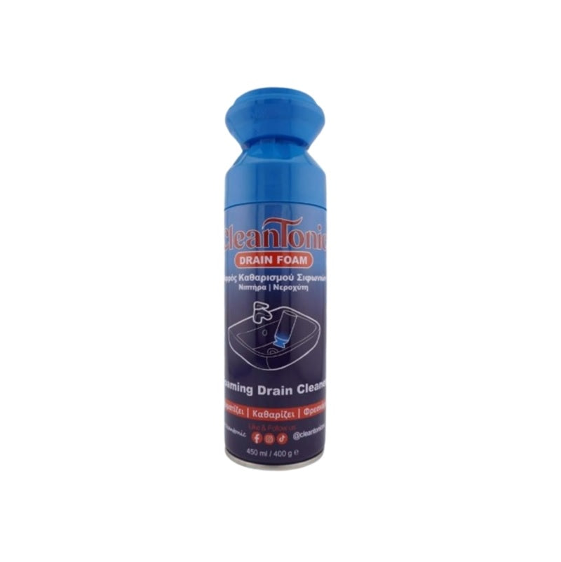 ΑΦΡΟΣ ΚΑΘΑΡΙΣΜΟΥ ΣΙΦΩΝΙΩΝ 450ml CLEANTONIC