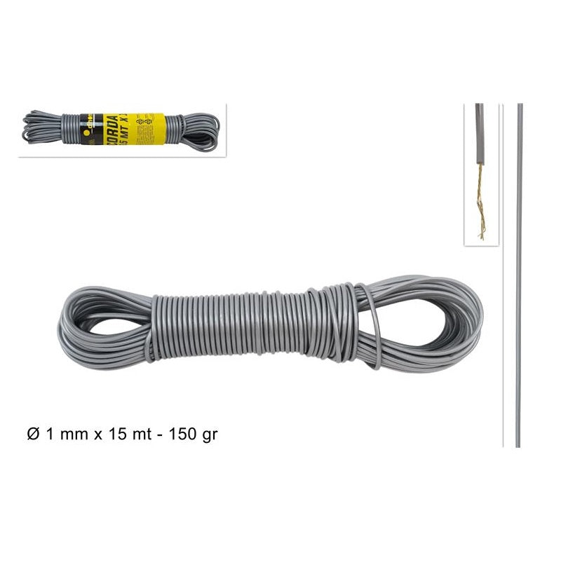 ΣΧΟΙΝΑΚΙ ΑΠΛΩΜΑΤΟΣ ΑΤΣΑΛΙ 15m 1mm ΠΛΑΣΤΙΚΟΠΟΙΗΜΕΝΟ