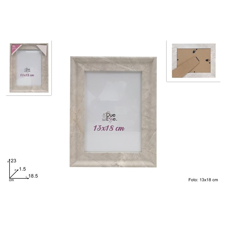 ΦΩΤΟΓΡΑΦΟΘΗΚΗ ΞΥΛΙΝΗ ΕΦΕ ΜΑΡΜΑΡΟ 13x18cm ΜΠΕΖ