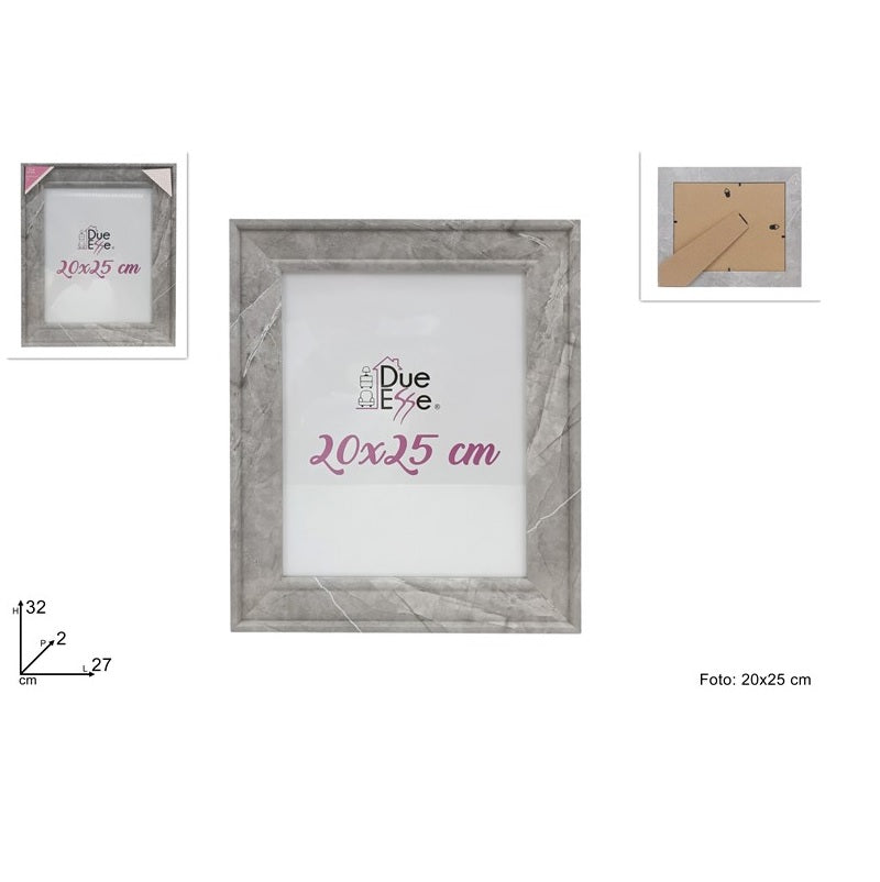 ΦΩΤΟΓΡΑΦΟΘΗΚΗ ΞΥΛΙΝΗ ΕΦΕ ΜΑΡΜΑΡΟ 20x25cm ΓΚΡΙ