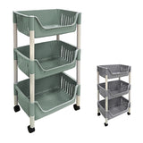 ΤΡΟΛΕΥ 3 ΘΕΣΕΩΝ ΠΛΑΣΤΙΚΗ 46-49x30x63-84cm TNS